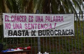 Imagen ilustrativa: los pacientes oncológicos se manifestaron en reiteradas ocasiones para el acceso a medicamentos.