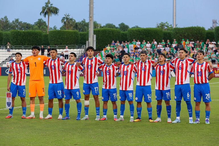 El once inicial que puso Mariano Uglessich para enfrentar este martes a Irlanda, con resultado de 0-0.