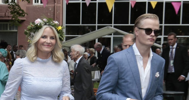 La princesa  Mette-Marit con su hijo Marius Borg Høiby