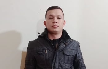 Suboficial ayudante Ángel Cabrera Leiva, capturado en San José de los Arroyos por asalto en Nueva Londres.