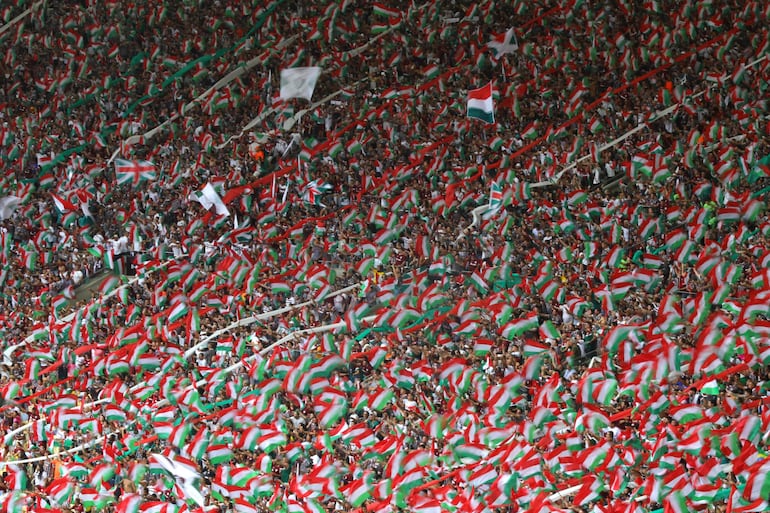 Los hinchas de Fluminense en el Maracaná