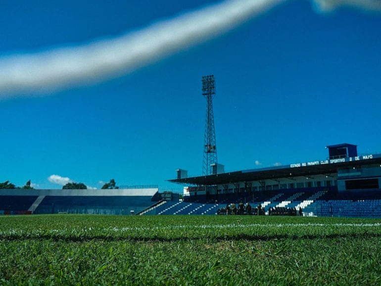 El estadio Río Parapití del Sportivo 2 de Mayo de Pedro Juan Caballero.