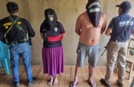Emilse Ramona Pavón y Pedro Bernal Lezcano, detenidos.