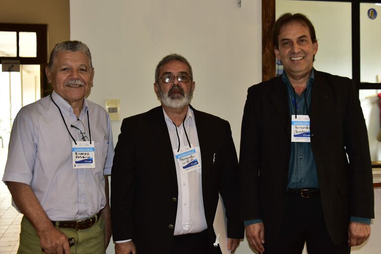Ricardo Resquín, Fernando Griffith y Fernando Yambay.