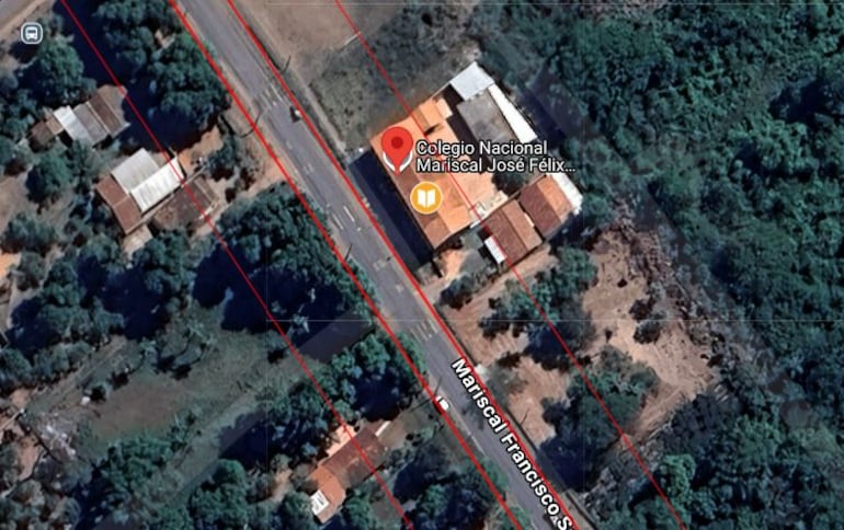 Gran parte del Colegio Nacional Mariscal José Félix Estigarribia también será atravesado por el MOPC.