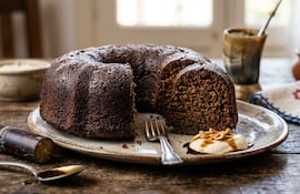 Torta de miel de caña, imagen ilustrativa, generada con IA.
