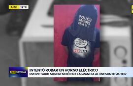 Video: Intentó robar un horno eléctrico