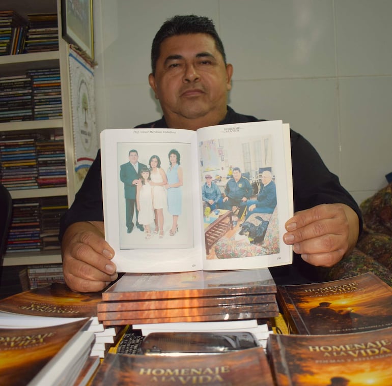 El libro “Homenaje a la vida” fue concretado por el autor con la ayuda de amigos.