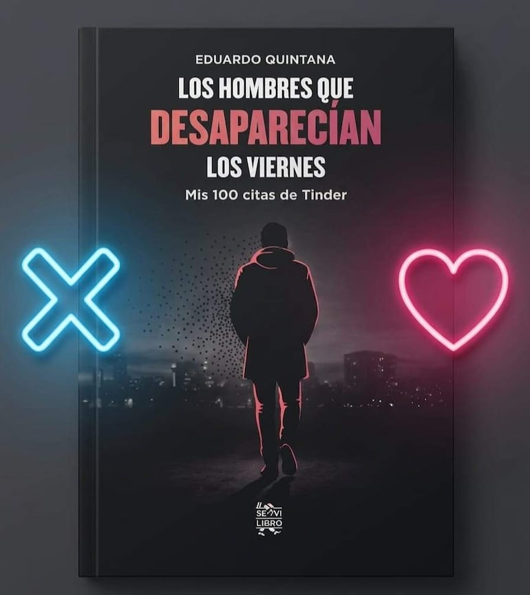 Portada del libro de Eduardo Quintana con fondo oscuro y silueta de un hombre caminando hacia una ciudad iluminada.