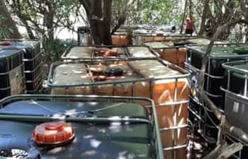 Evidencias encontradas en el operativo en Pilar.