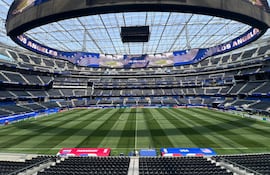 El SoFi Stadium, rebautizado temporalmente y de manera oficial como Los Angeles Stadium, escenario que albergará el estreno albirrojo ante Estados Unidos. (Foto: Jorge "Chipi" Vera)