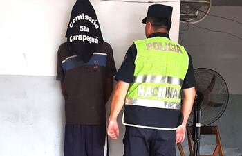 El joven de 25 años detenido por el presunto hecho de abigeato.