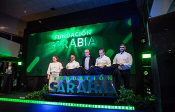Directivos del Grupo Sarabia anunciando la creación de la Fundación Sarabia.