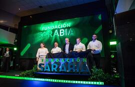 Directivos del Grupo Sarabia anunciando la creación de la Fundación Sarabia.