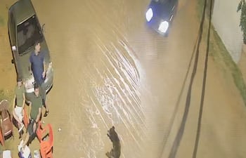 El vehículo iba a alta velocidad, impactó contra el perro y luego contra el adulto mayor.