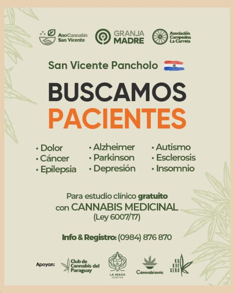 Invitan a la siembra asociativa de cannabis medicinal.