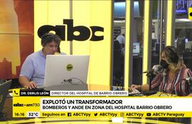 Explotó un transformador en Hospital de Barrio Obrero