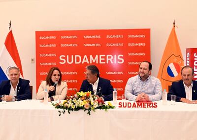 Arturo Piccardo, María Irene Gavilán, José Ortiz, Aníbal Ríos y Bernardo Insfrán.