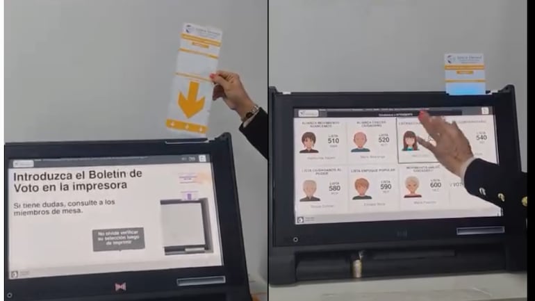 Máquinas de votación. Cómo votar paso a paso