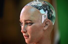 La robot Sophia, de Hanson Robotic (Peter PARKS / AFP)