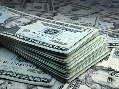 Fajos de billetes de 20 dólares