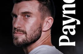 Gráfica diseñada por el departamento de prensa de Olimpia para anunciar la llegada del defensor neozelandés Tim Payne.