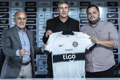 Miguel Cardona, Martín Palermo y Rodrigo Nogués.