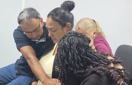 Narciso Portillo, Paola Franco y Thelma Portillo Franco.