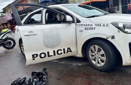 La patrullera de la comisaría 7° de Ñemby acribillada en el enfrentamiento tras el asalto a una joyería.