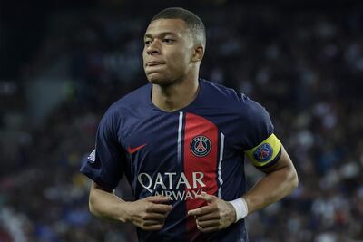 Kylian Mbappe de Paris Saint Germain en acción durante el partido de fútbol de la Ligue 1 francesa entre Paris Saint Germain y Clermont Foot 63 en París, Francia, el 3 de junio de 2023.