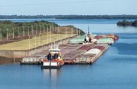 El río Paraná alcanzó un nivel óptimo para la navegación de barcazas y para mejorar producción de energía en Yacyretá.