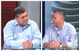 Los candidatos presidenciables del Partido Liberal, Alcides Riveros y Éver Villalba