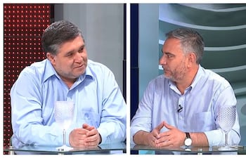 Los candidatos presidenciables del Partido Liberal, Alcides Riveros y Éver Villalba
