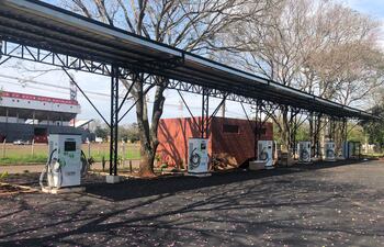 La obra de la estación de carga de Ciudad del Este se encuentra en su etapa final.