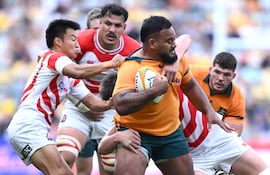 Taniela Tupou (30 años), una de las principales figuras de la selección de Australia.