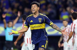 Adam Bareiro (29 años), estelar atacante de Boca Juniors, en el que también militan los paraguayos Ángel Romero y Milton Giménez (naturalizado).