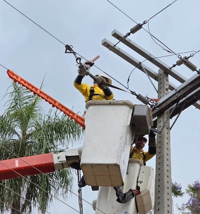 ANDE anuncia cortes programados de energía para mañana martes en varias zonas del área metropolitana y central.