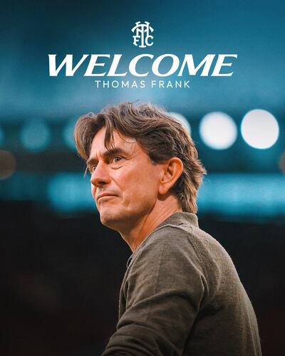 Thomas Frank (51 años), nuevo entrenador del Tottenham Hotspur.
