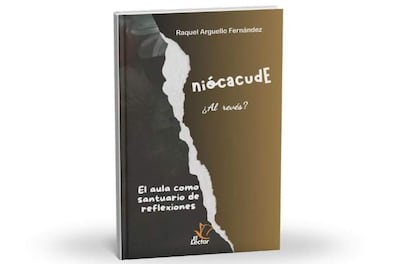 Portada del libro 'Niócacude ¿Al revés?' con texto en blanco sobre fondo oscuro, reflejando un enfoque educativo.