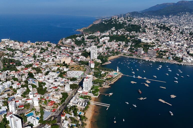 Balneario de Acapulco en Guerrero (México).