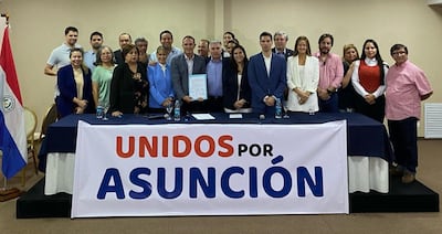 Presentación de la Alianza Opositora para Asunción.