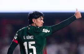 El zaguero paraguayo, Gustavo Gómez, capitán de Palmeiras, que enfrentará el domingo a Corinthians.
