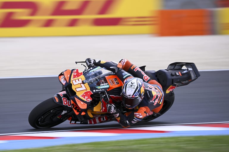 Pedro Acosta (KTM Factory Racing) durante el GP de Hungría.