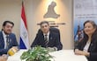Juan Manuel Stete Ghiringhelli (centro, traje negro), Leoncio Waldemar Ortiz Cabrera (extremo, traje azul) y Adelaida Patrocinia Servián Vega (extremo, saco negro), camaristas del Tribunal de Apelación que favoreció al policía Richar Cáceres Ojeda, ahora abatido en Alberdi.