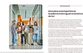 Así presenta la QUniversity en su página web la oferta para estudios terciaros en Paraguay.