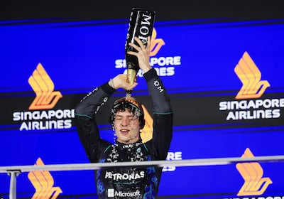 Andrea Kimi Antonelli, tercero en Singapur y líder del Mundial de Fórmula 1.