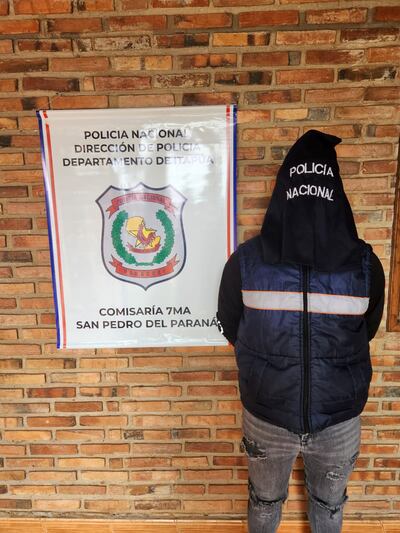 Detenido en San Pedro del Paraná.