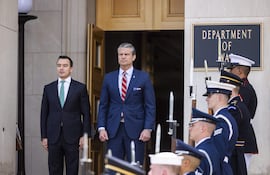 El presidente de Ecuador, Daniel Noboa, visitó este lunes el Pentágono en Washington y dialogó con el secretario de Guerra, Pete Hegseth