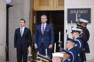 El presidente de Ecuador, Daniel Noboa, visitó este lunes el Pentágono en Washington y dialogó con el secretario de Guerra, Pete Hegseth