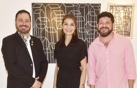 Enrique Espínola, María Graciela Meza y Alfred Pajés.